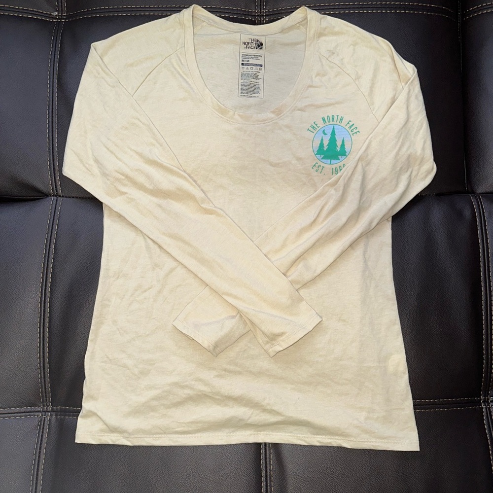 Medium Tan North Face Long Sleeve Shirt